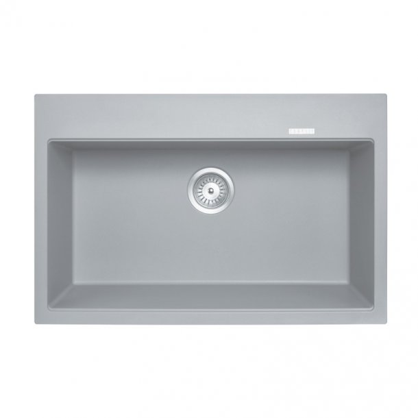 TWMW780-G 780 x 510 x 220mm Carysil Concrete Grey Single Bowl Granite Stone Kitchen Sink Top-Under Mount Concrete Grey AQ