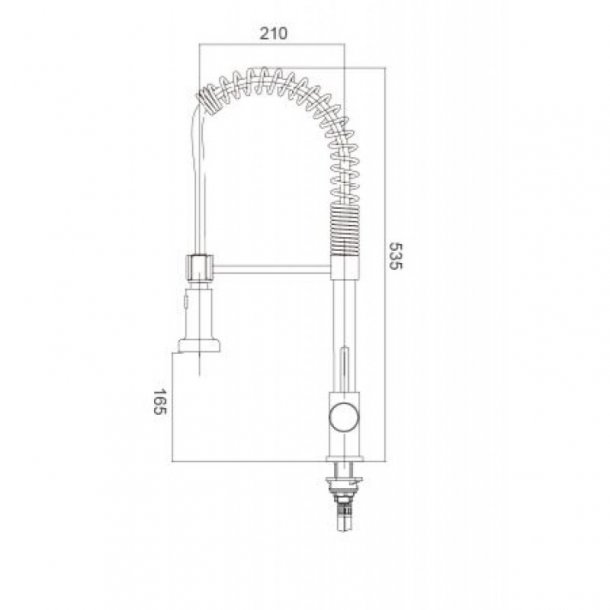 CH1017.KM Tall Spring Chrome Pull Out Kitchen Sink Mixer Tap AQ