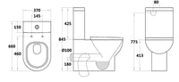 Teo BTW Flush Down Toilet Teo TE016