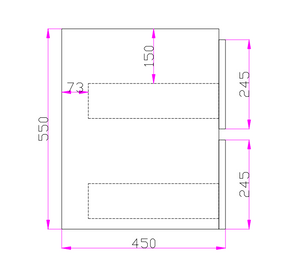 Dark Grey Wood Grain PVC Vacuum Filmed MDF Board Dark Grey Q9046DG