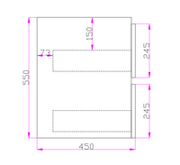 Dark Oak  Wood Grain PVC Vacuum Filmed MDF Board Dark Oak Q7546DO