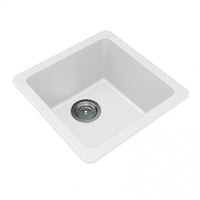 WH4242.KS White Granite Quartz Stone KitchenLaundry Sink Single Bowl TopUnder Mount 422422203mm AQ