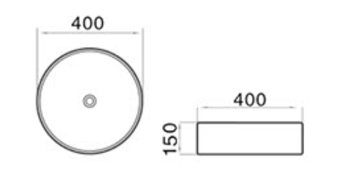 Fine Ceramic Basin White Marble PA4040M2