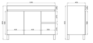 White Oak  Wood Grain PVC Vacuum Filmed MDF Board White Oak B124RL-WO