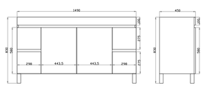 White Oak  Wood Grain PVC Vacuum Filmed MDF Board White Oak B154L-WO