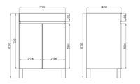 White Oak Wood Grain PVC Vacuum Filmed MDF Board White Oak B64L-WO