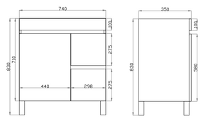 White Oak  Wood Grain PVC Vacuum Filmed MDF Board White Oak B73RL-WO