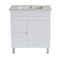 MF73LLG-L M73LLG White ployurethane MDF – Narrow Vanity