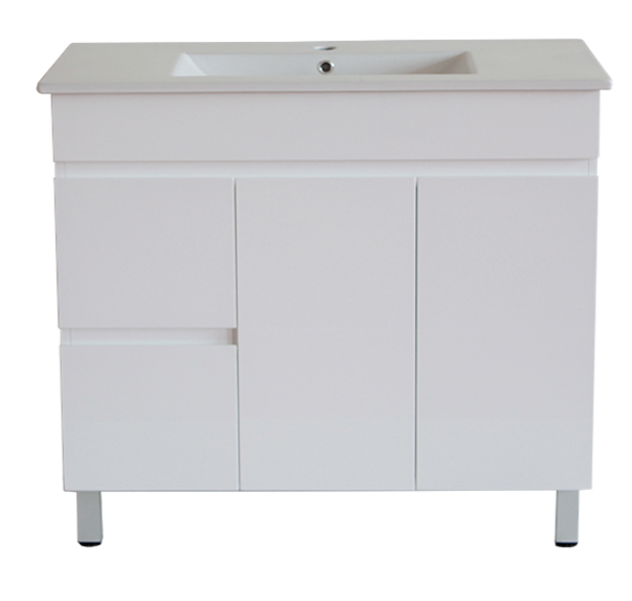 White ployurethane MDF – Narrow Vanity MF93LLG-L