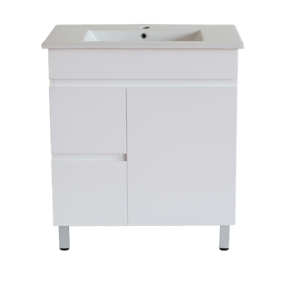 MF73LLG-L M73LLG White ployurethane MDF – Narrow Vanity