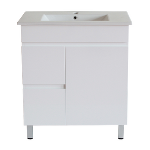 White ployurethane MDF – Standard Vanity MF74LLG-L