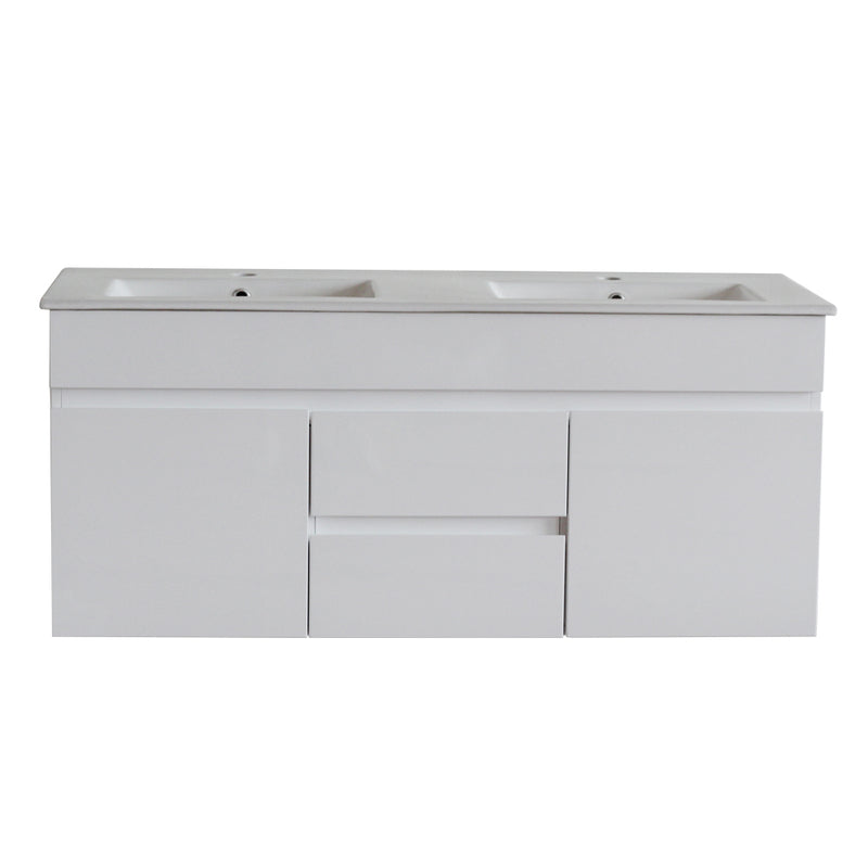 White ployurethane MDF – Standard Vanity M124DWH