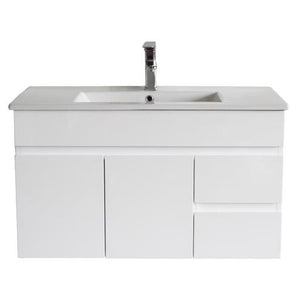 White ployurethane MDF – Standard Vanity MF94RWH-L