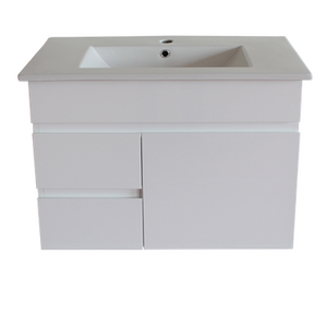 White ployurethane MDF – Standard Vanity MF74LWH-L